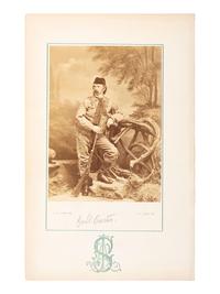 George Custer [CUSTER, George Armstrong (1839-1876)]. Albumen photograph of George A. Custer. St. Louis: James A. Scholten, [ca 1874].