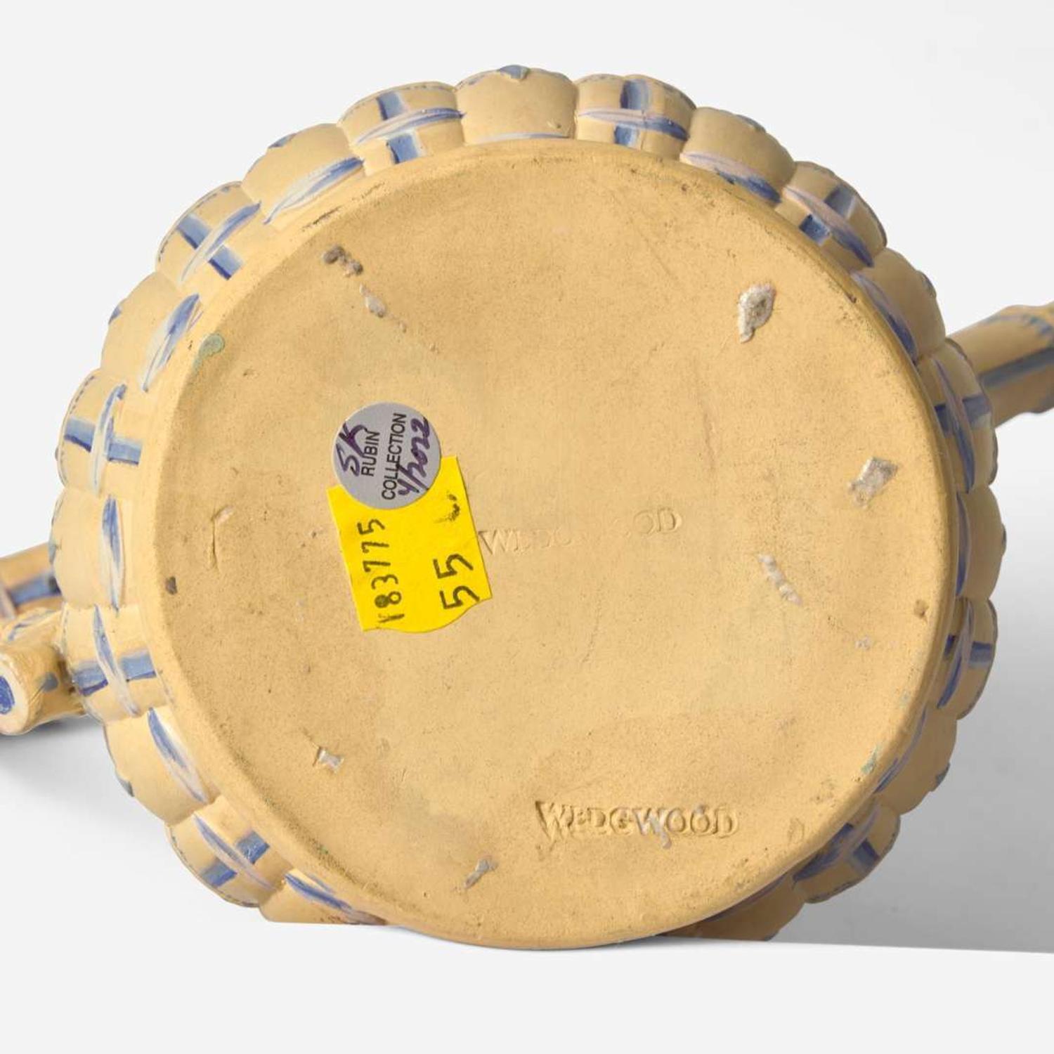 A Wedgwood Encaustic Decorated Caneware Chocolate Pot UK, circa 1800