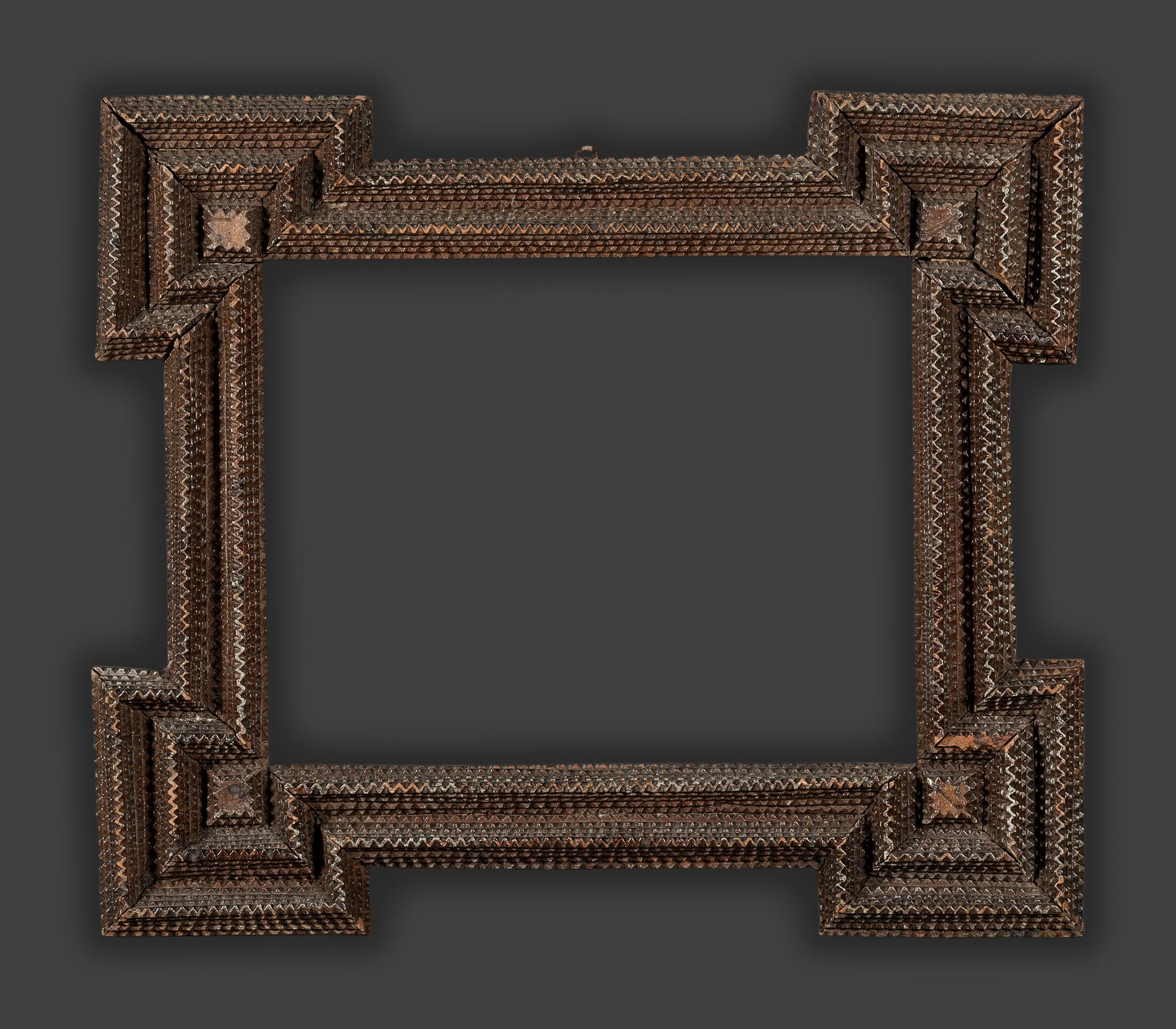 Four Tramp Art Frames