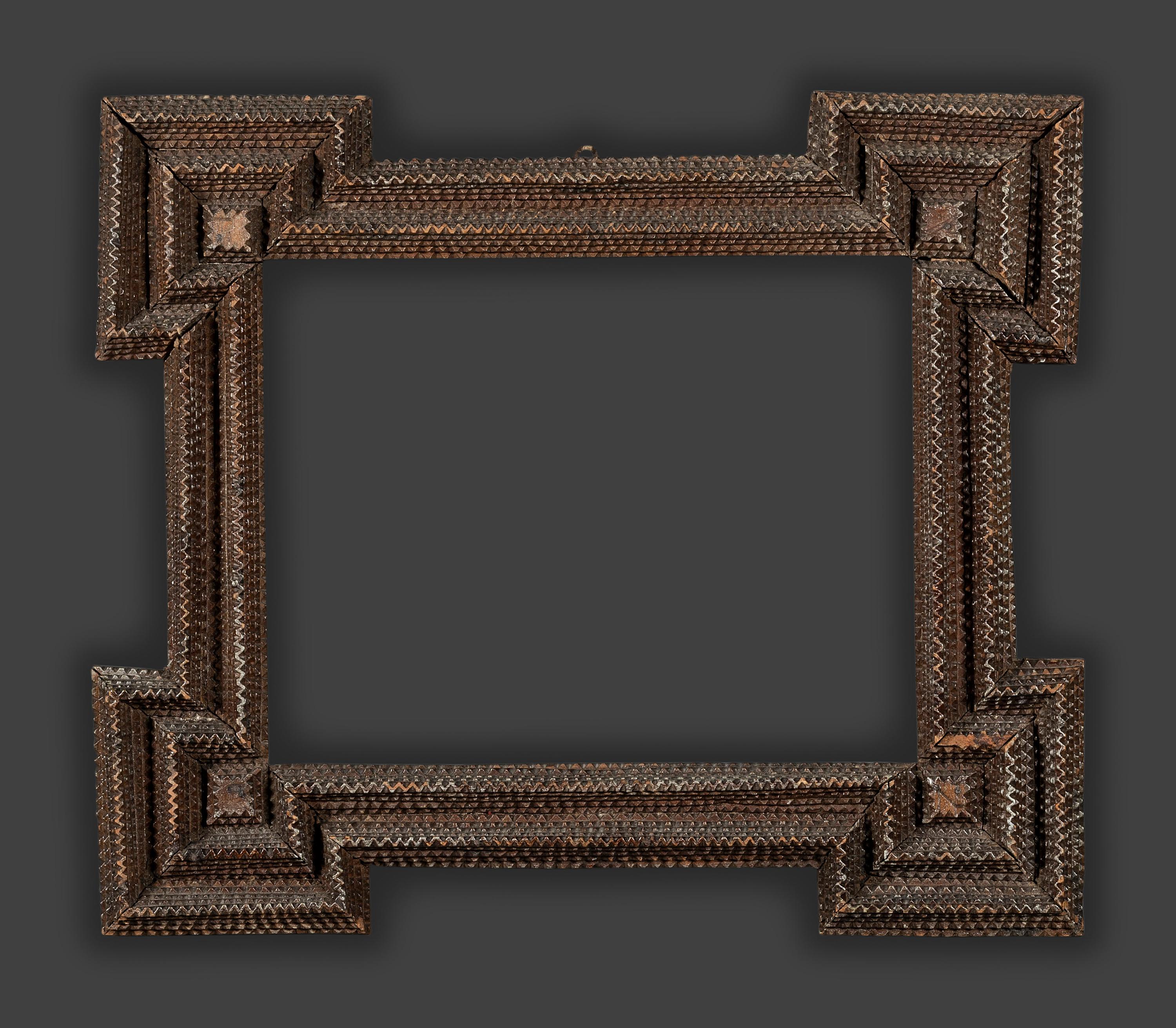 Four Tramp Art Frames