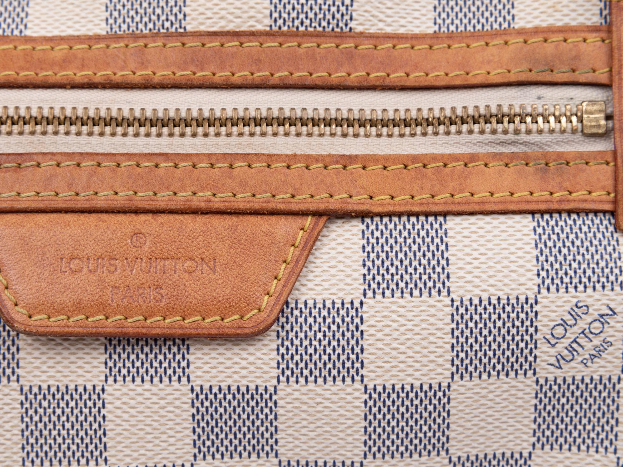 Two Louis Vuitton Damier Azur Items: One Handbag and One Wallet, 2012