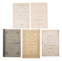 [HARRISON, William Henry]. A group of pamphlets of eulogies, sermons, and memorials to William Henry Harrison, comprising: