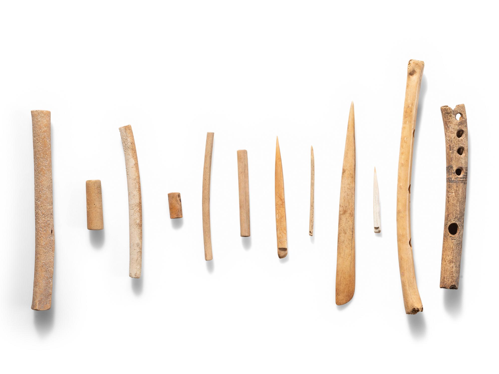 San Lazaro Pueblo Bone Artifacts, Personal Finds by Forrest Fenn