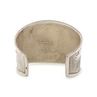 Tufa Cast Sterling Silver Figural Cuff Bracelet