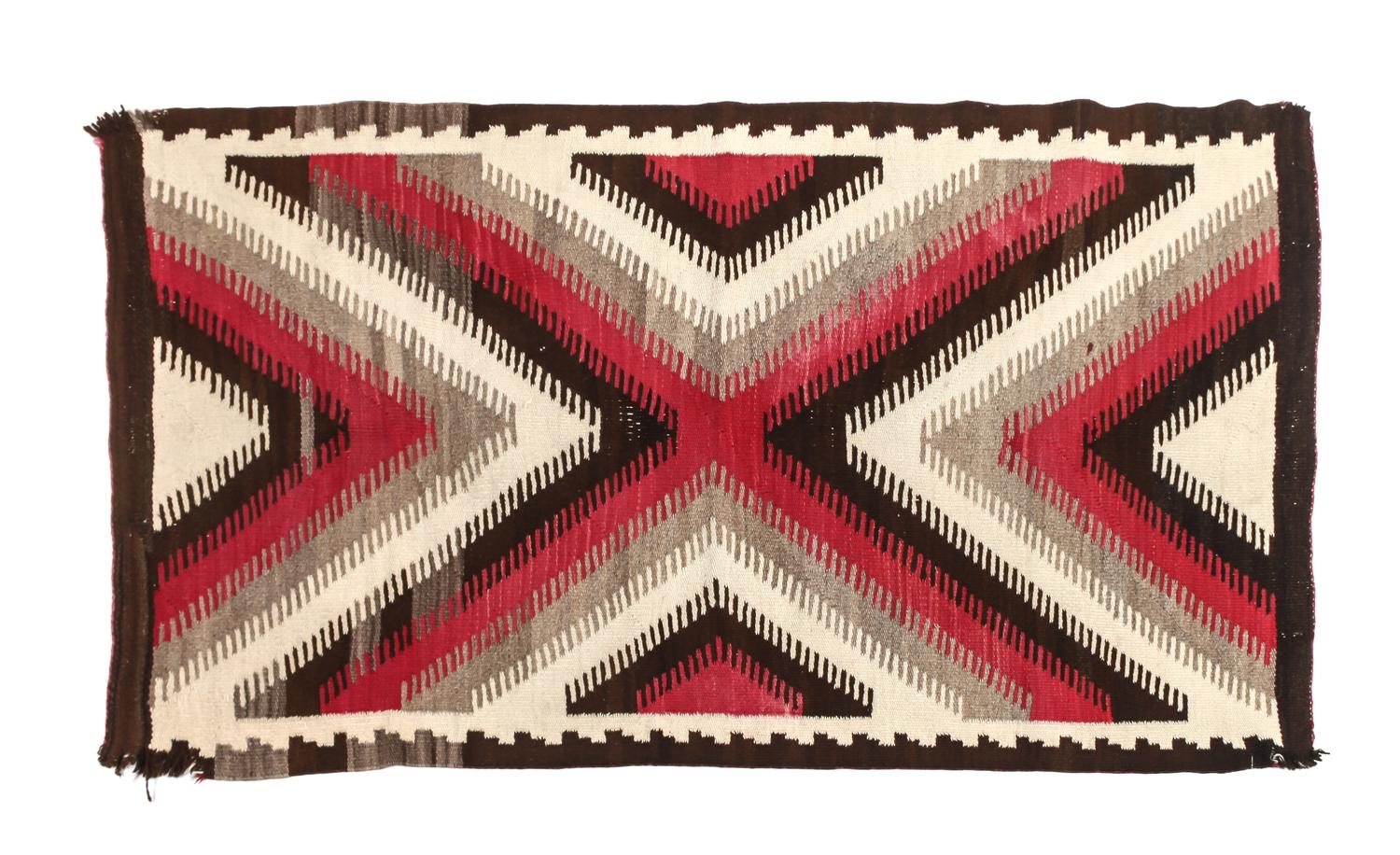 A Group of Four Western Reservation Rugs Largest: 29 x 53 inches.