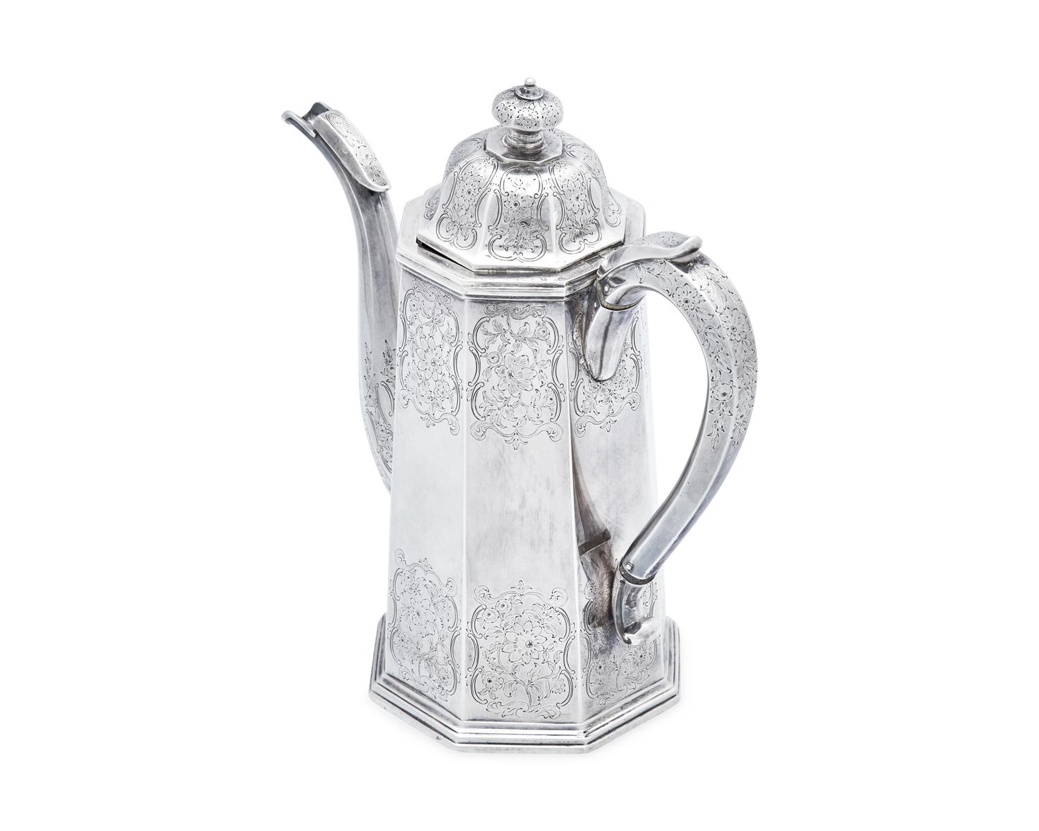 An Assembled Group of Silver Armorial Tablewares