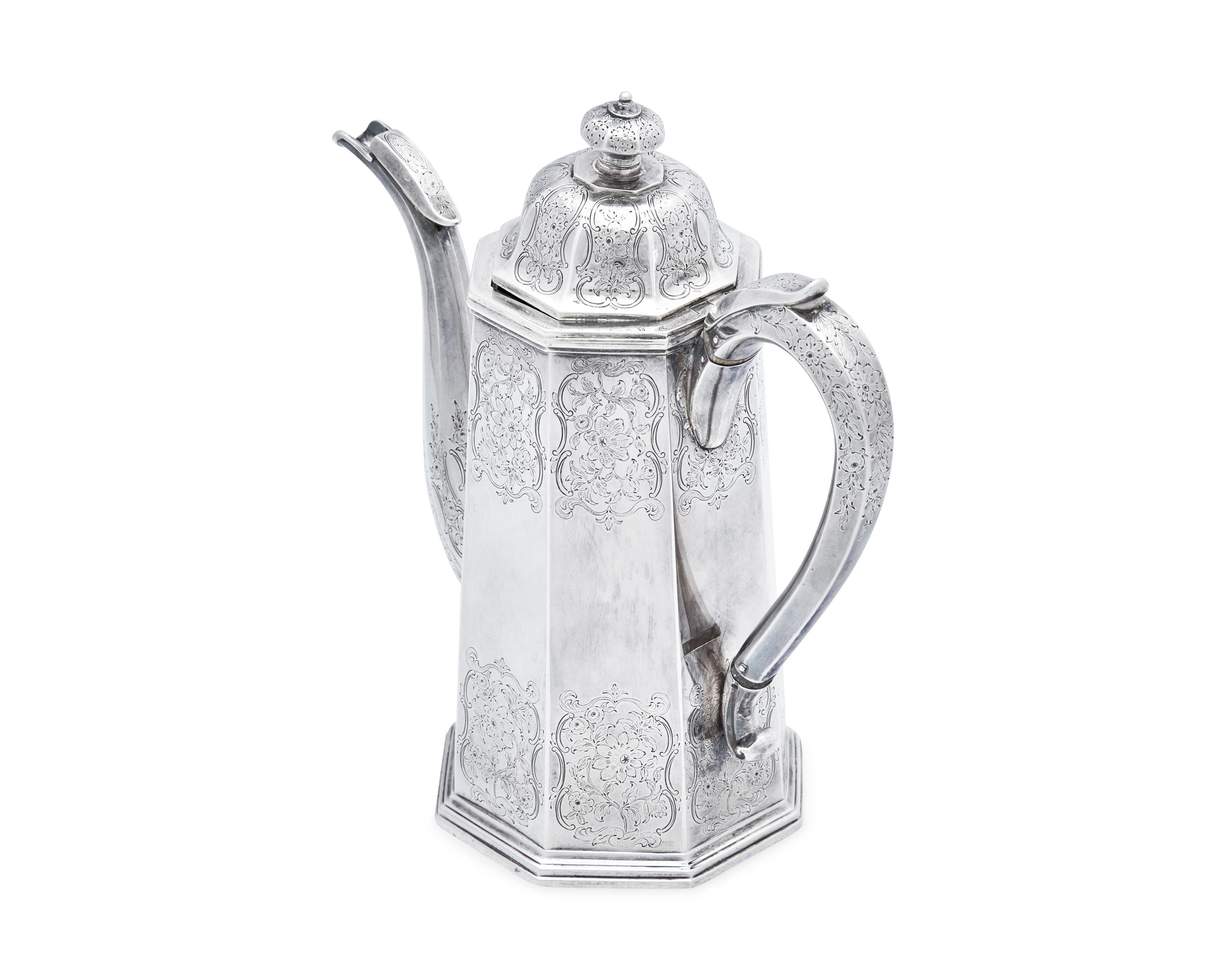 An Assembled Group of Silver Armorial Tablewares