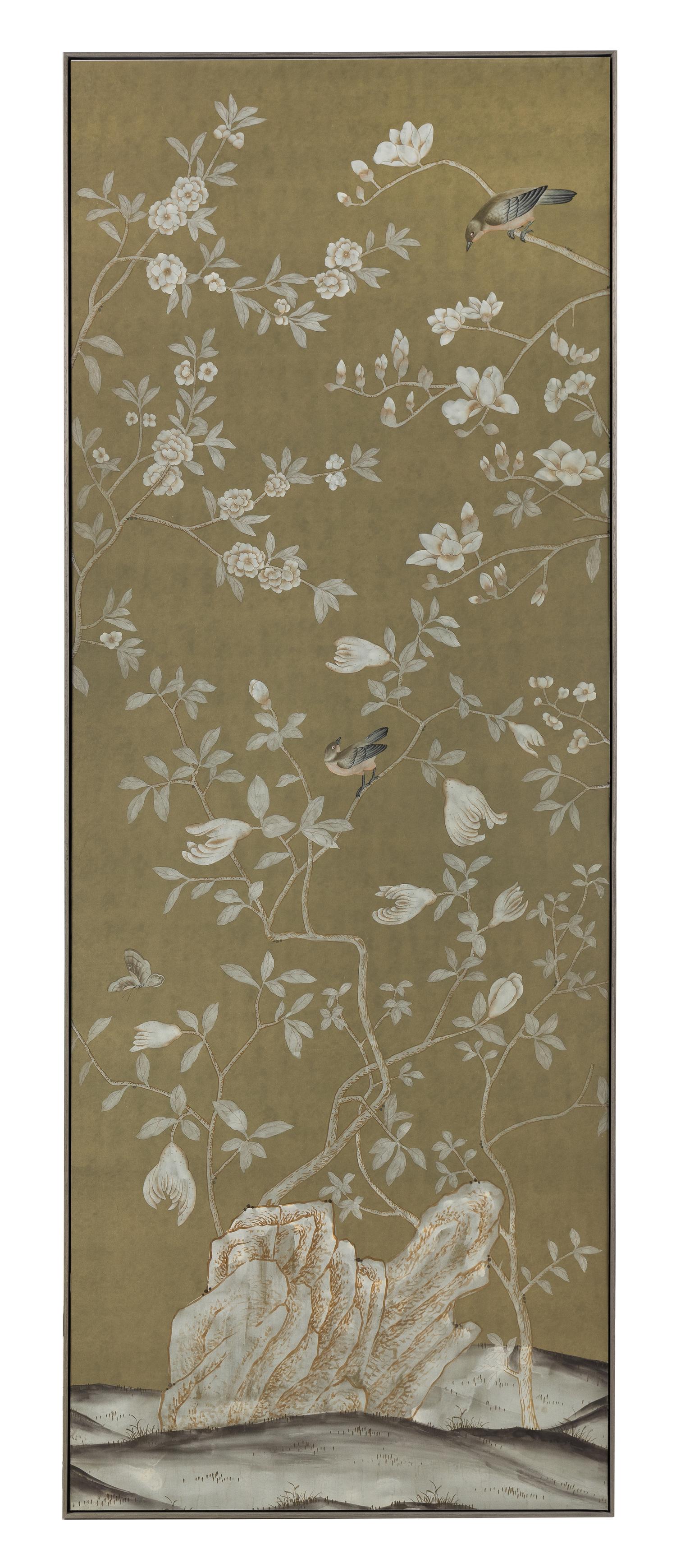 A Pair of De Gournay Wallpaper Panels