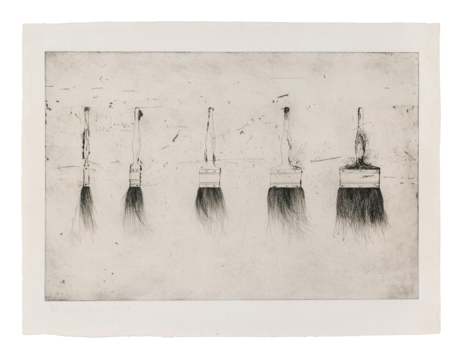 Five Paintbrushes (First State), 1973