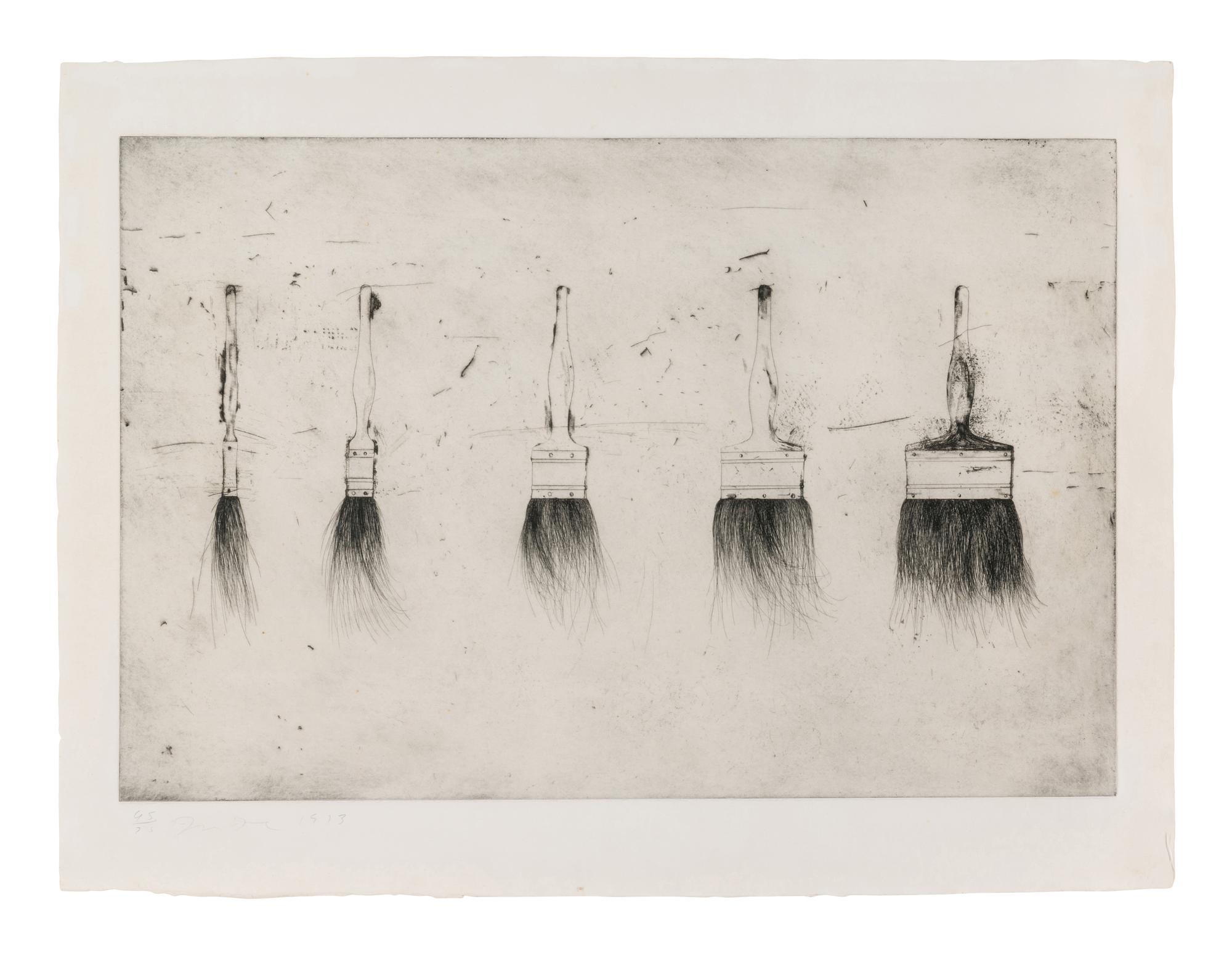 Five Paintbrushes (First State), 1973