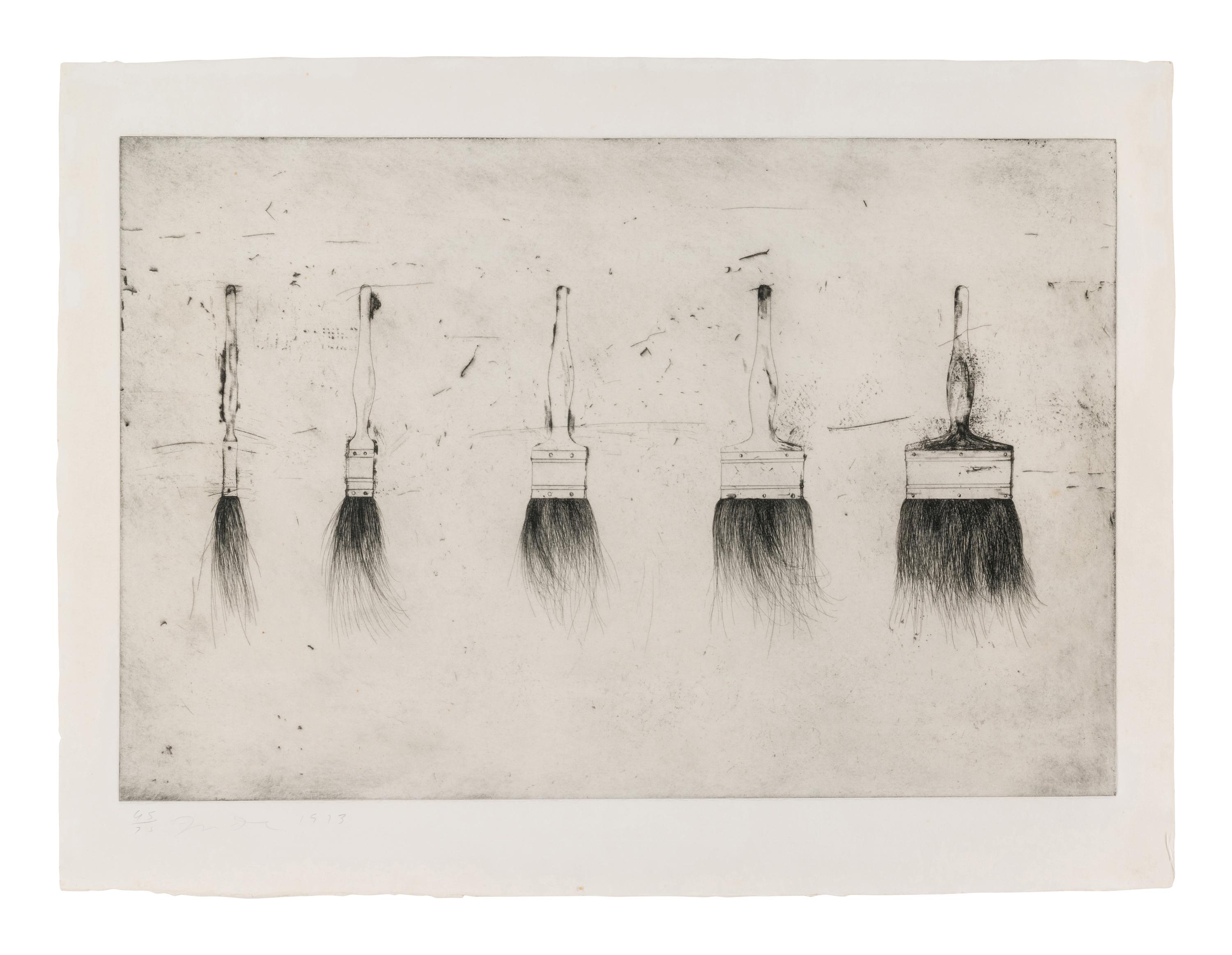 Five Paintbrushes (First State), 1973