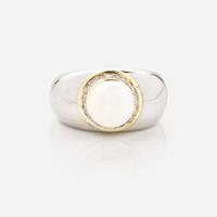 A Paloma Picasso for Tiffany & Co. Pearl Ring, Sterling Silver Bracelet, and Three Lagos Rings Lagos, Tiffany & Co.
