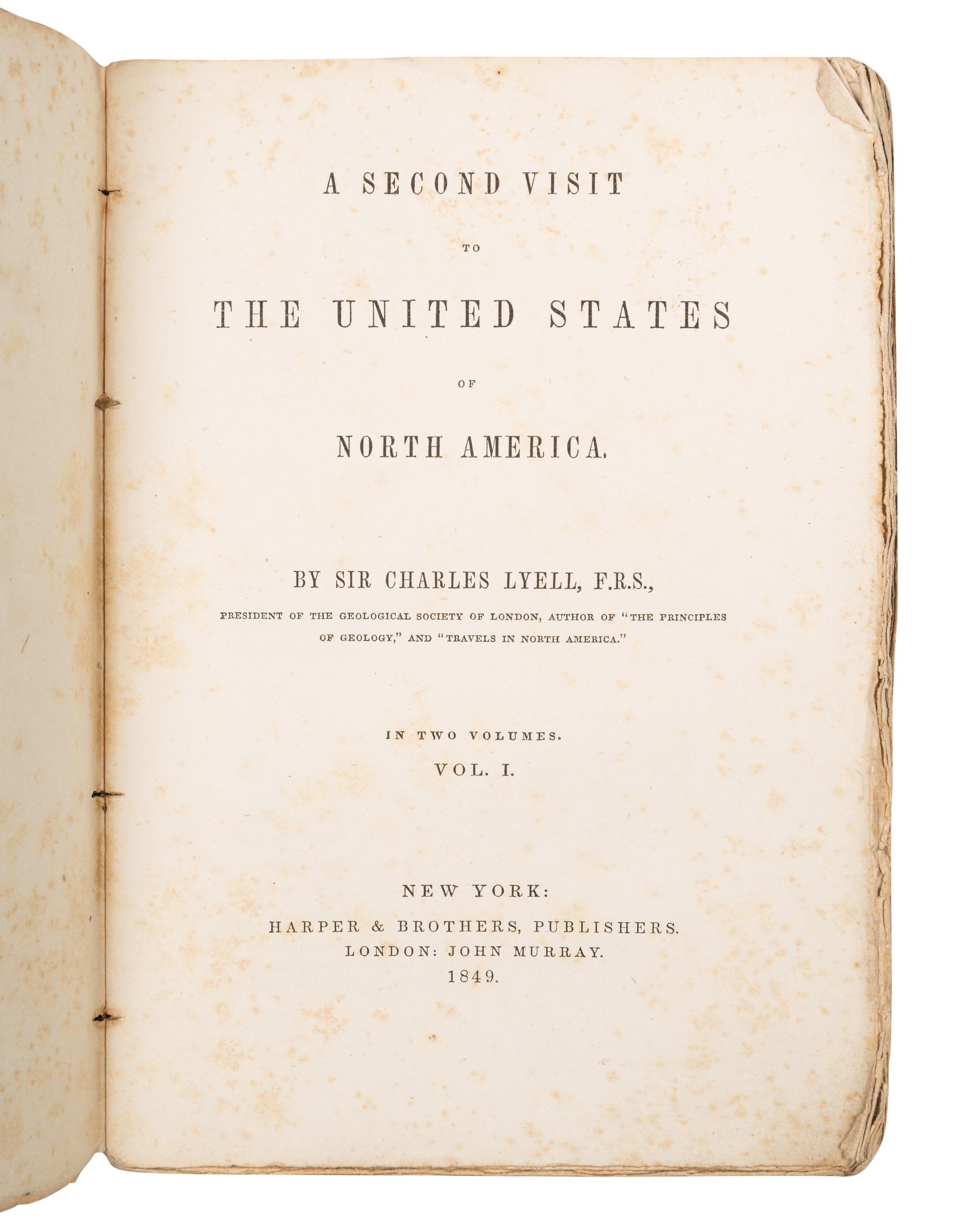 [AMERICANA]. A group of 8 works relating to American history, including: