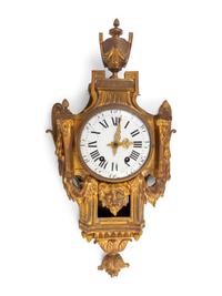 A Louis XVI Style Gilt-Bronze Cartel Clock — LATE 19TH CENTURY