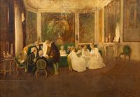 Aristocrats in a Grand Salon