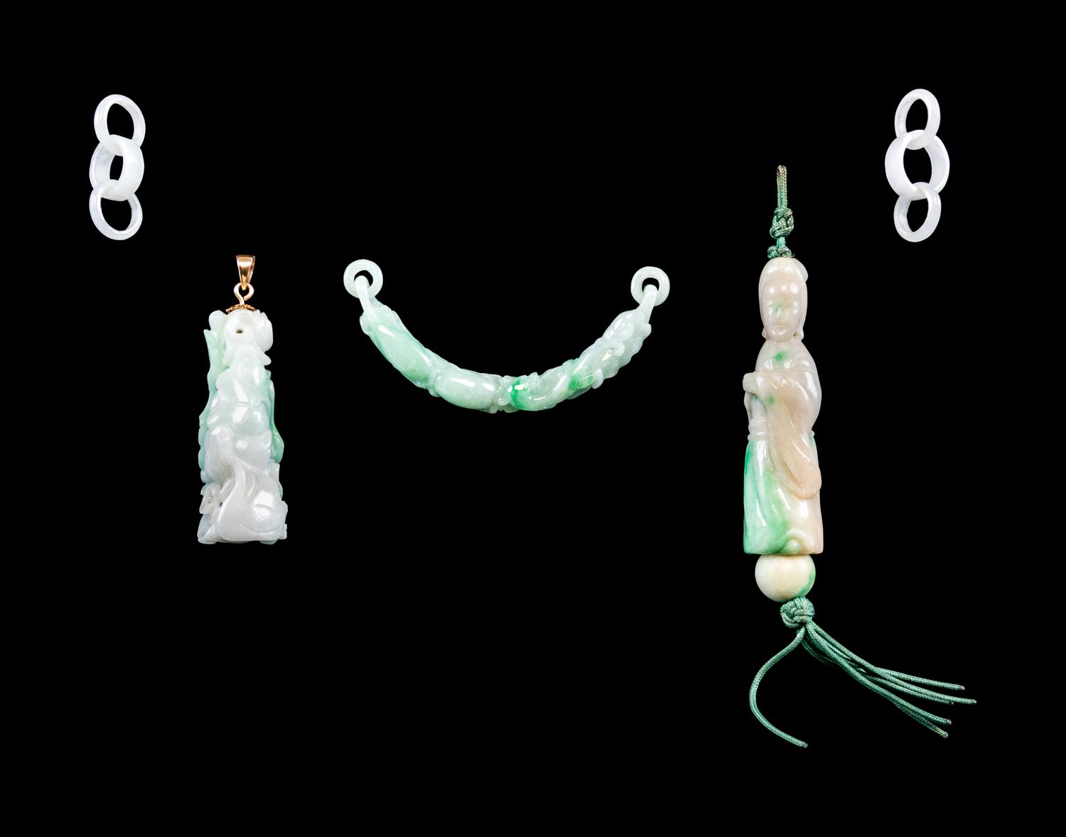 Four Chinese Jade and Jadeite Articles