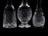 Three Waterford Cut Glass Decanters