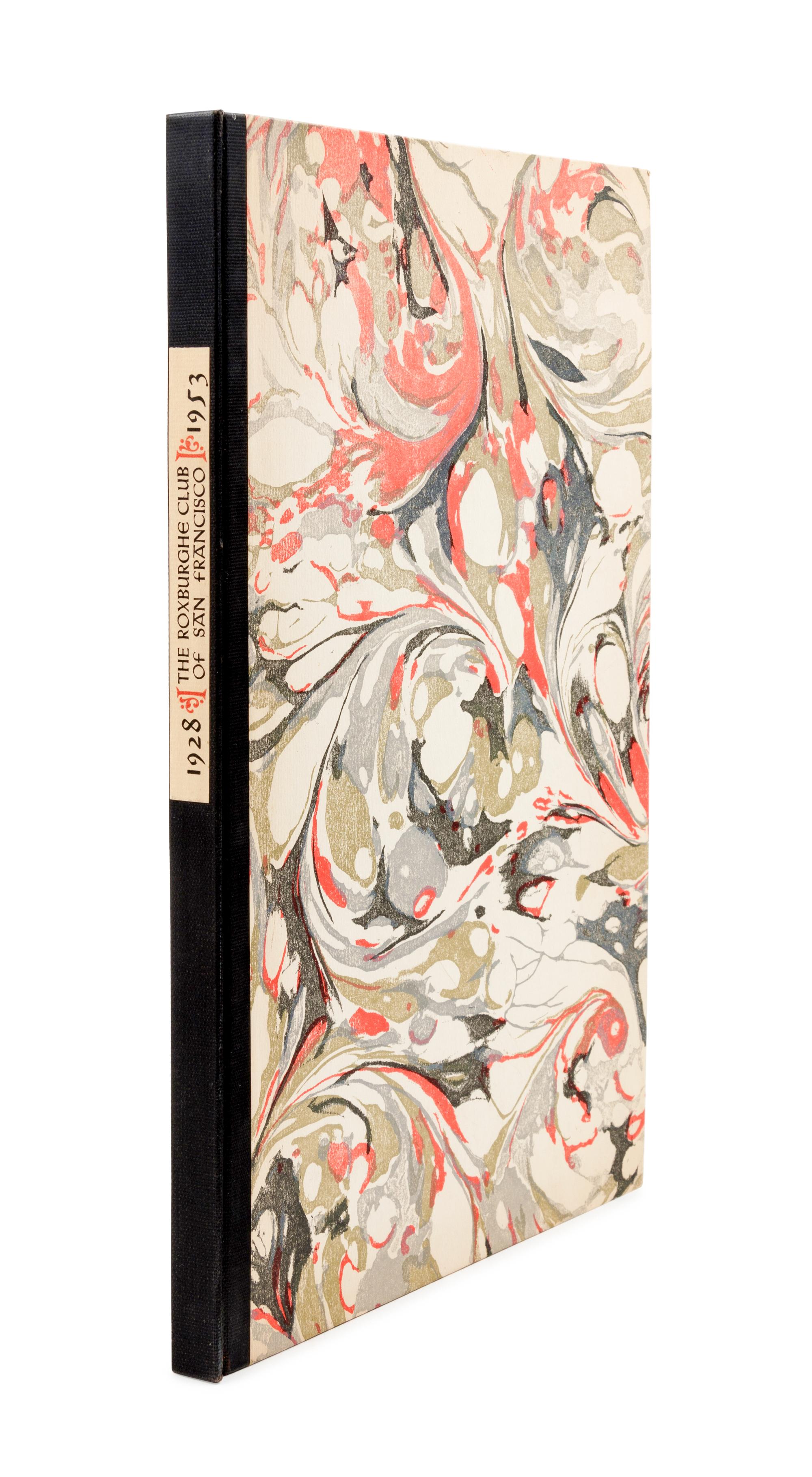 [GRABHORN PRINTING]. Chronology of Twenty-Five Years: The Roxburghe Club of San Francisco . San Francisco: Edwin and Robert Grabhorn, January 1954.