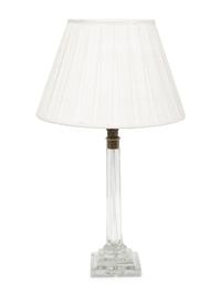 An Empire Style Gilt Bronze Mounted Glass Table Lamp