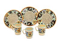 A Set of Dan Bleier Studio Ceramic Plates and Mugs