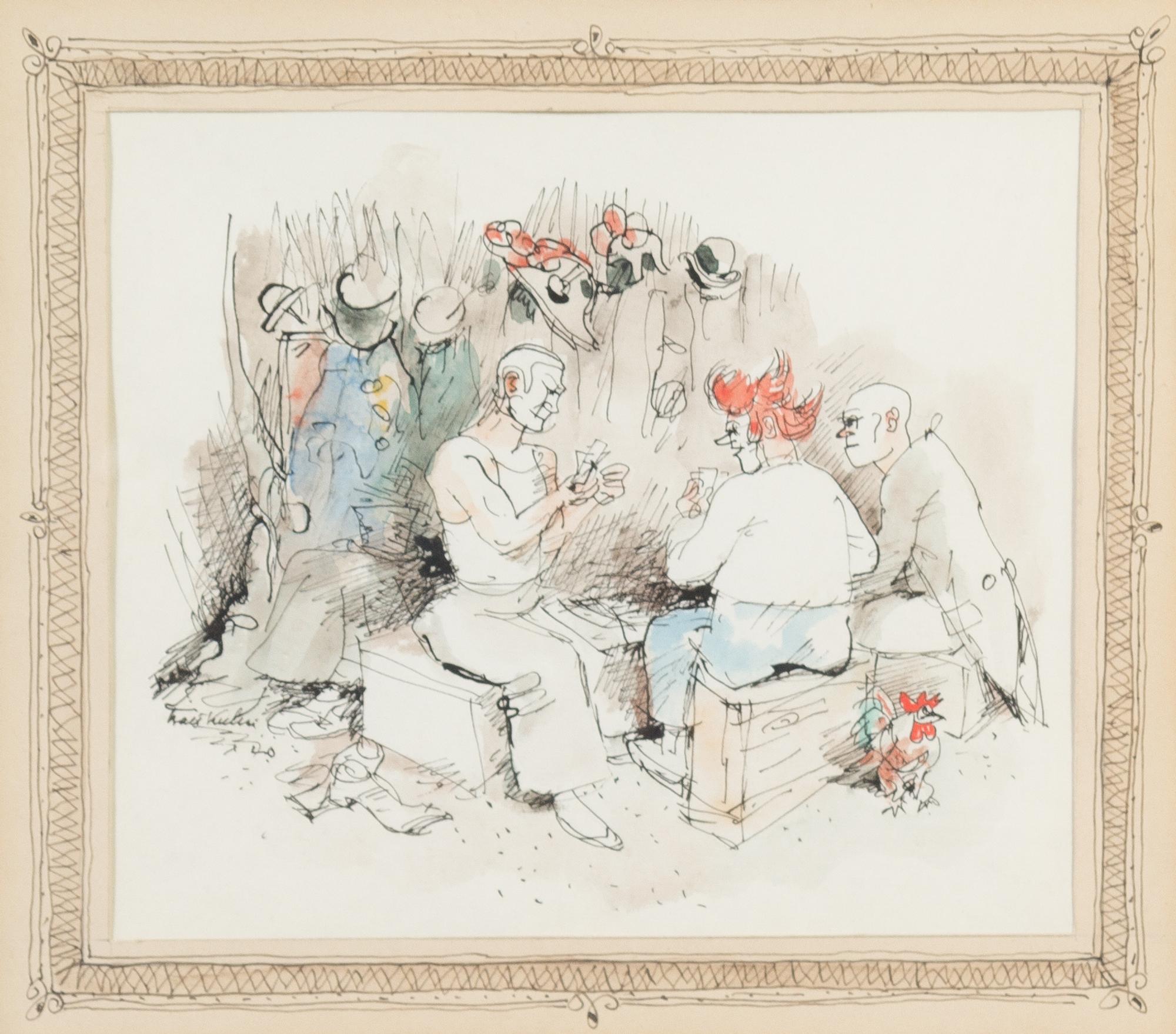 Walt Kuhn, (American, 1877-1949), Poker Game, 1940