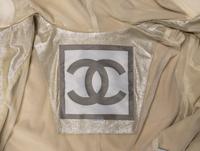 Chanel, Glittery Leather Zip-Up Jacket