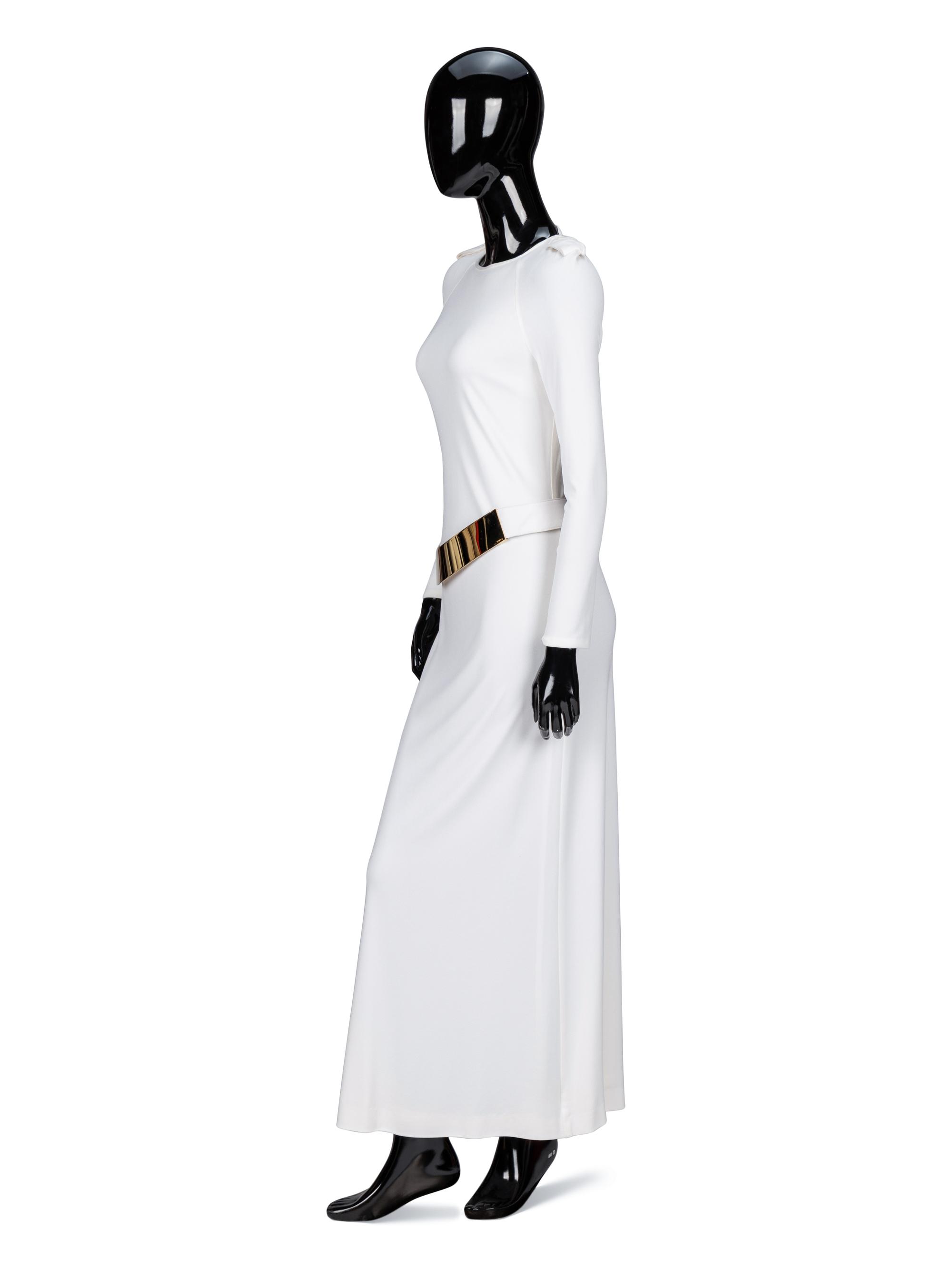 Important Tom Ford for Gucci, White Jersey Backless Gown, F/W 1996
