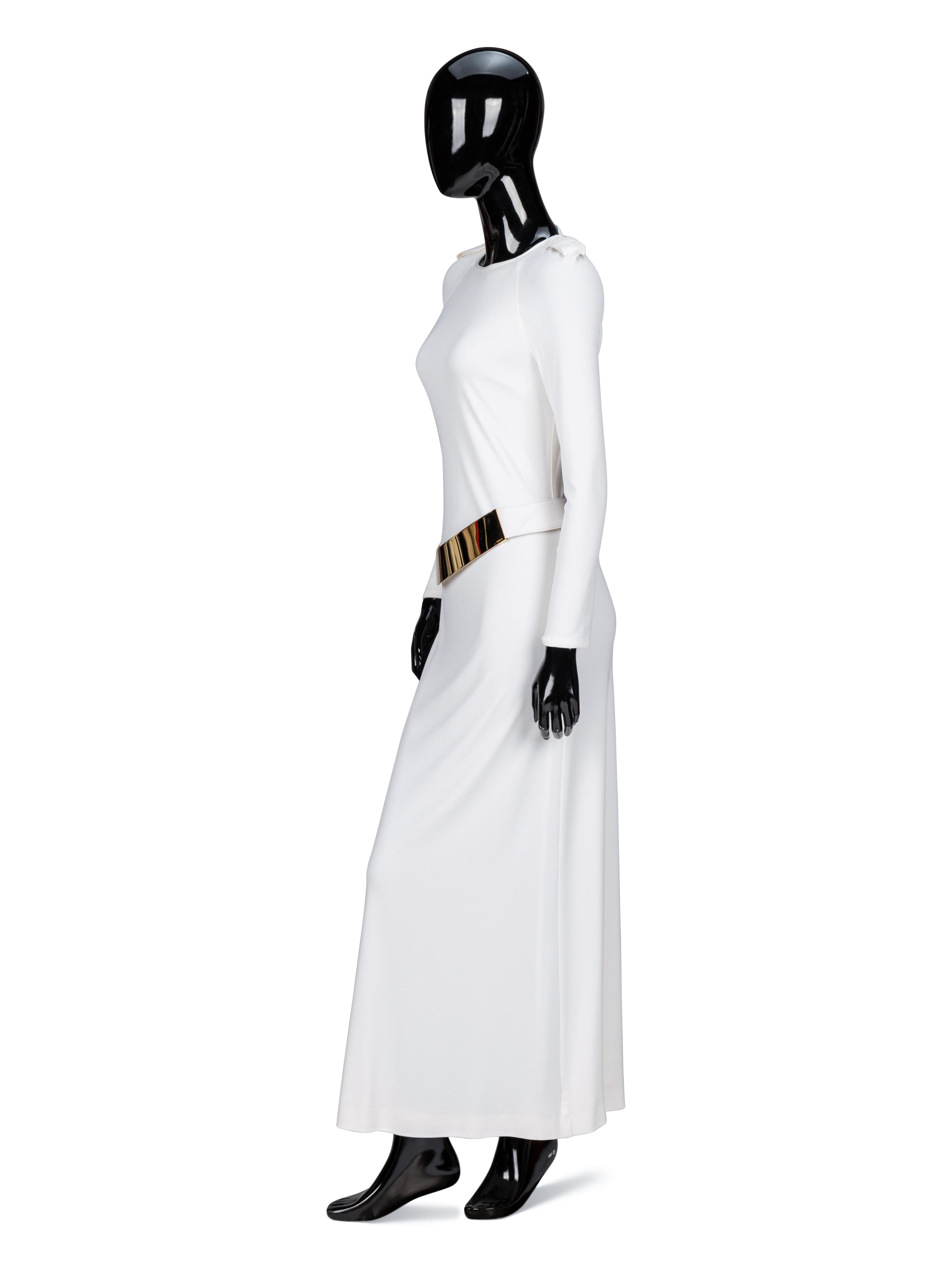 Important Tom Ford for Gucci, White Jersey Backless Gown, F/W 1996