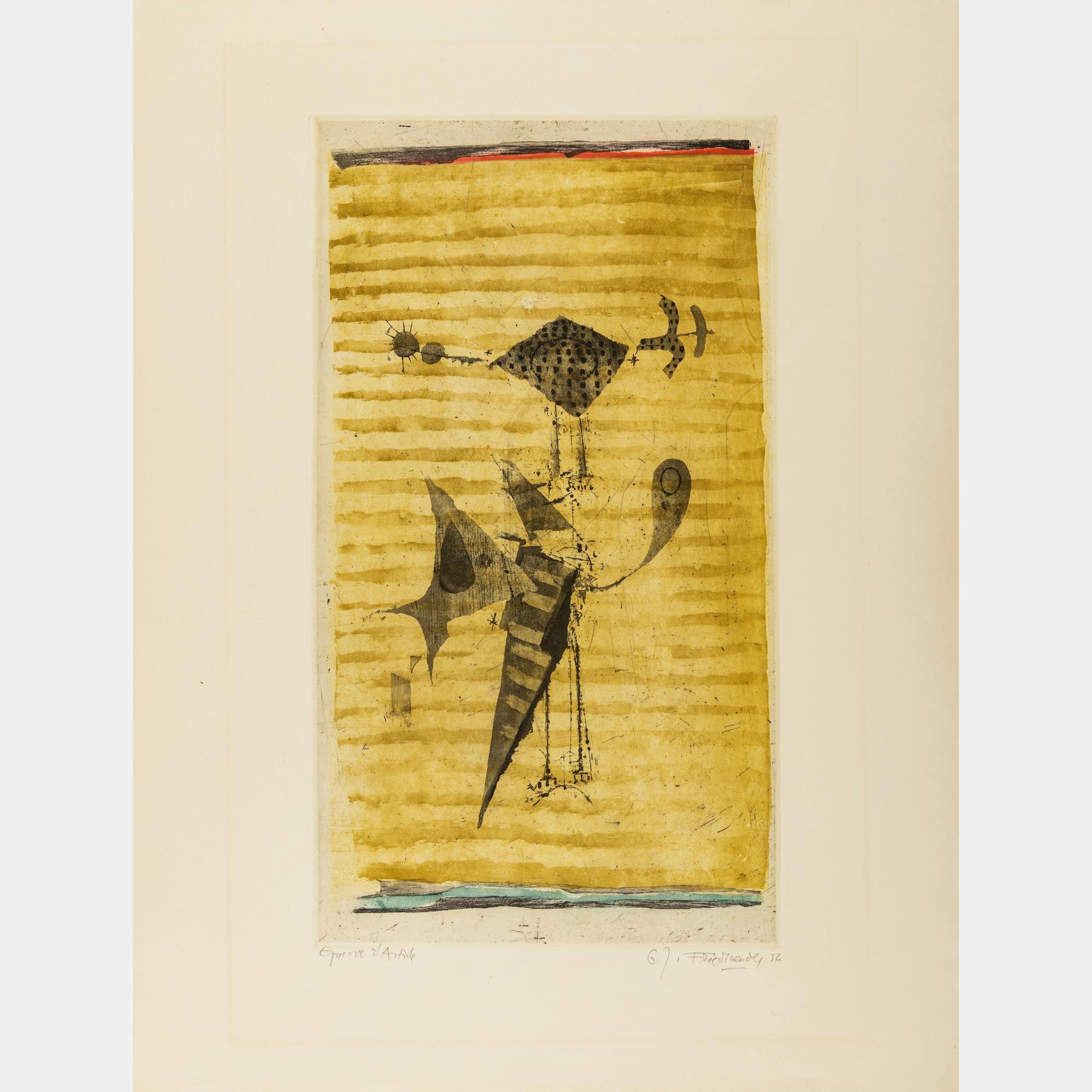 Bird on a Yellow Ground