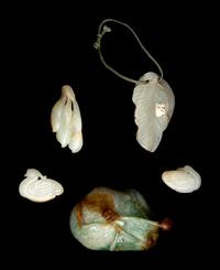Five Chinese Jade and Jadeite Carvings