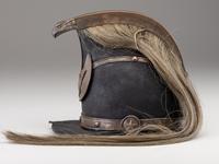[MILITARIA]. Charleston Light dragoon jockey helmet. Ca 1835-1840.