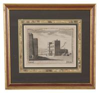A Collection of Six Architectural Engravings Largest framed dimensions 23 x 18 inches. — 19TH CENTURY