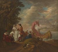 Pieter Johannes van Reyschoot (Belgian, 1702-1772) — Embarkation to the Island of Cythera