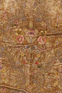 A Continental Metallic Thread Embroidered Panel