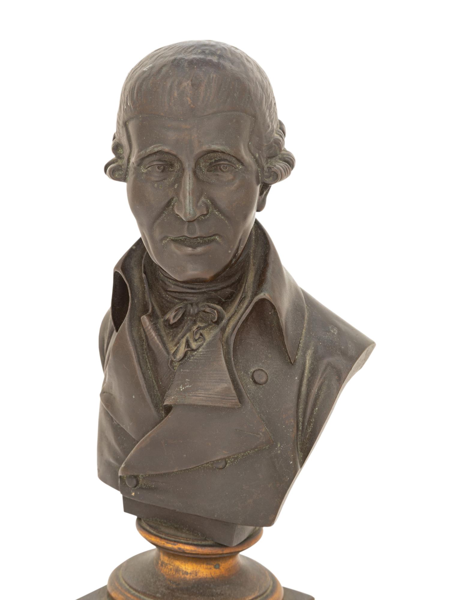 A Continental Bronze Bust