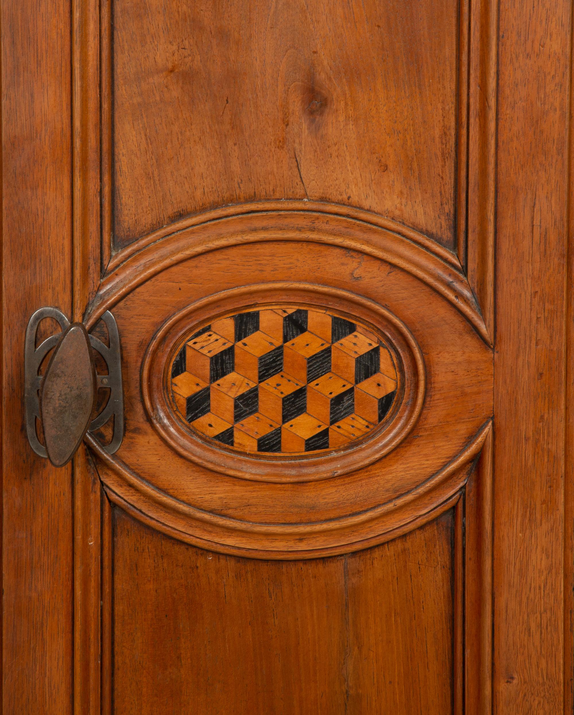 A French Provincial Walnut Longcase Clock