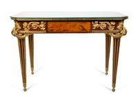 A Louis XVI Style Gilt Bronze Mounted Desk In the Manner of Alfred Emmanuel Louis Beurdeley — EARLY 20TH CENTURY