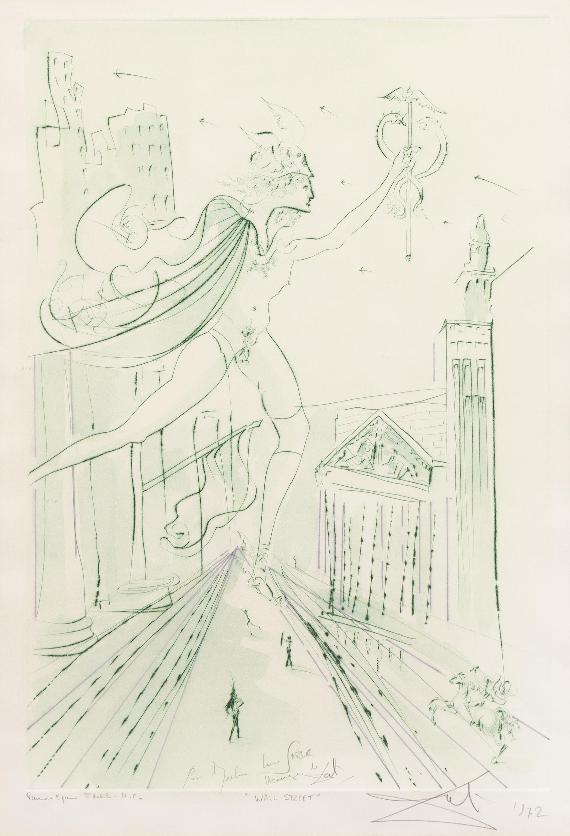 Salvador Dalí, (Spanish, 1904–1989), Wall Street, 1972