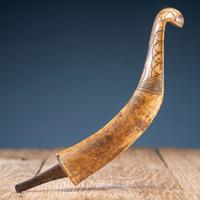 Eastern Woodlands Decorated Antler Crooked Knife