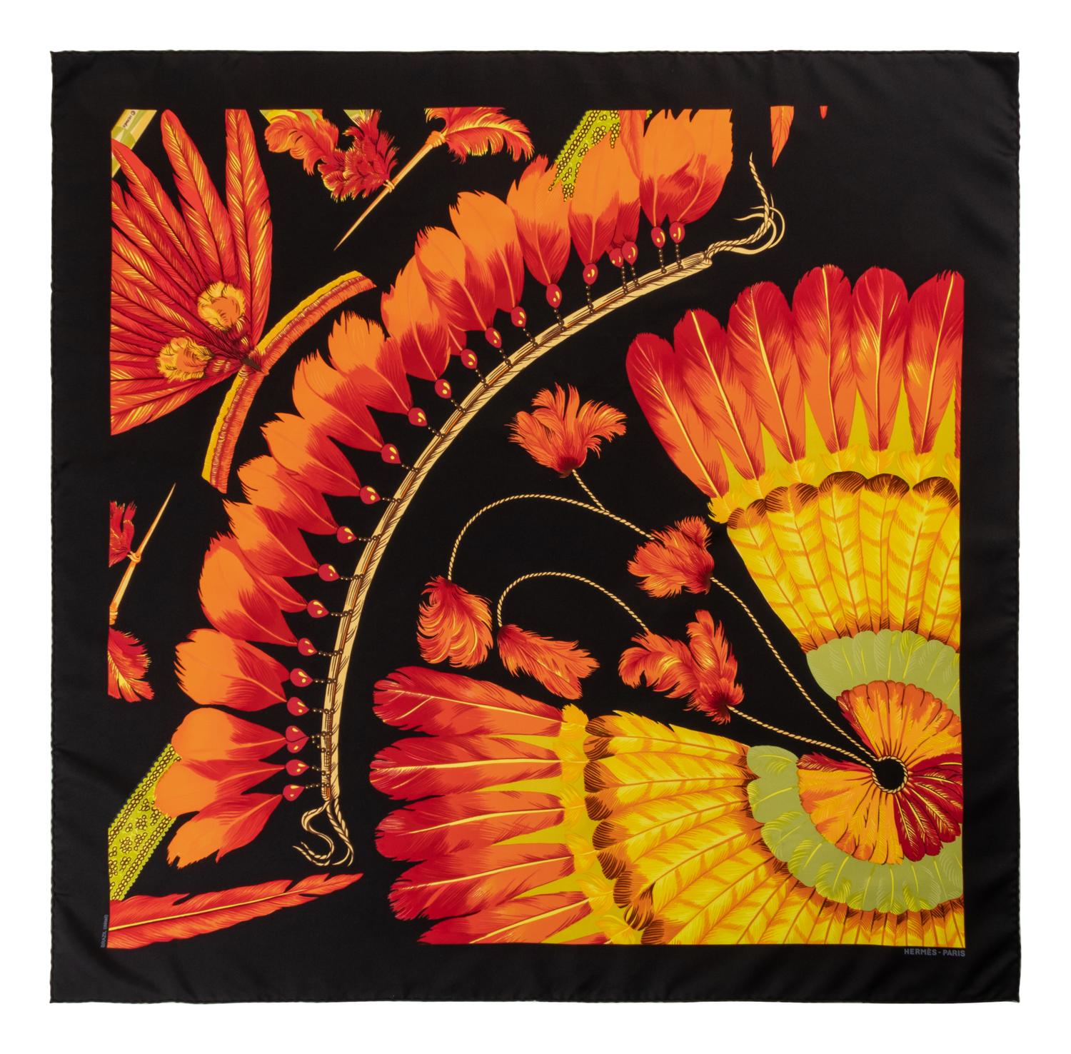 Four Hermès 90cm Silk Scarves
