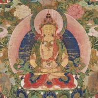 A Tibetan Thangka 唐卡一幅 19th century or earlier ???????
