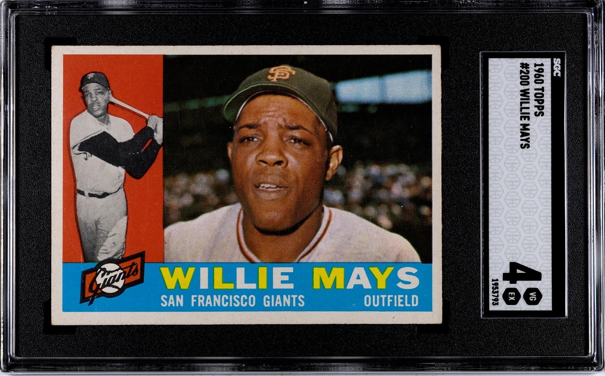 A Group of 1960 Topps Willie Mays Baseball Cards