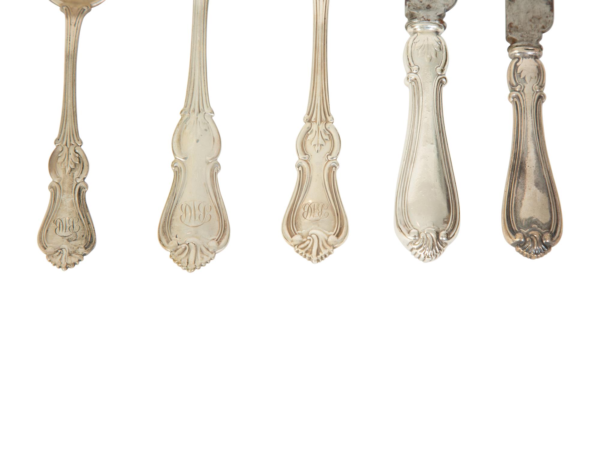 A Tiffany Silver Flatware Service — CIRCA 1860