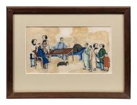 A Group of Twelve Chinese Export Pith Paintings