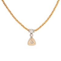 BOODLE & DUNTHORNE, GOLD, PLATINUM, AND DIAMOND NECKLACE