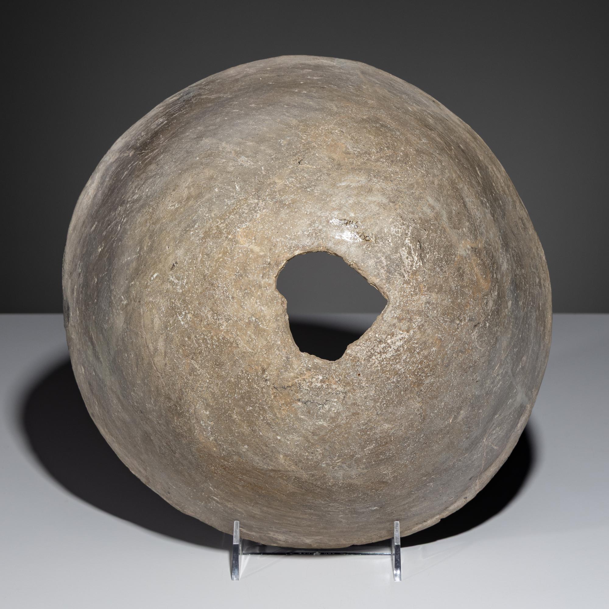 Ancestral Pueblo, Mimbres Classic Black-on-White Pottery Bowl