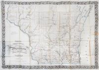 (MAP, WISCONSIN) CHAPMAN, SILAS. Chapman's Sectional Map of Wisconsin. Milwaukee, 1855