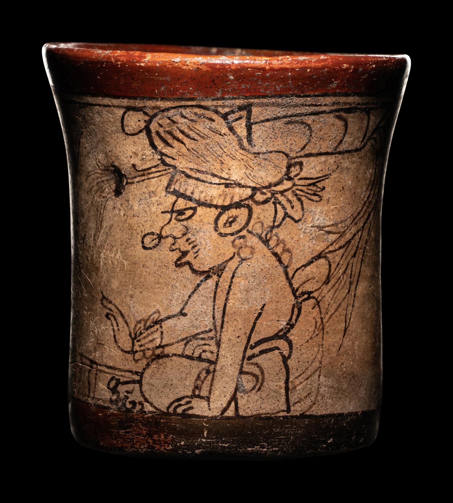 A Maya Codex Style Cylinder Vessel