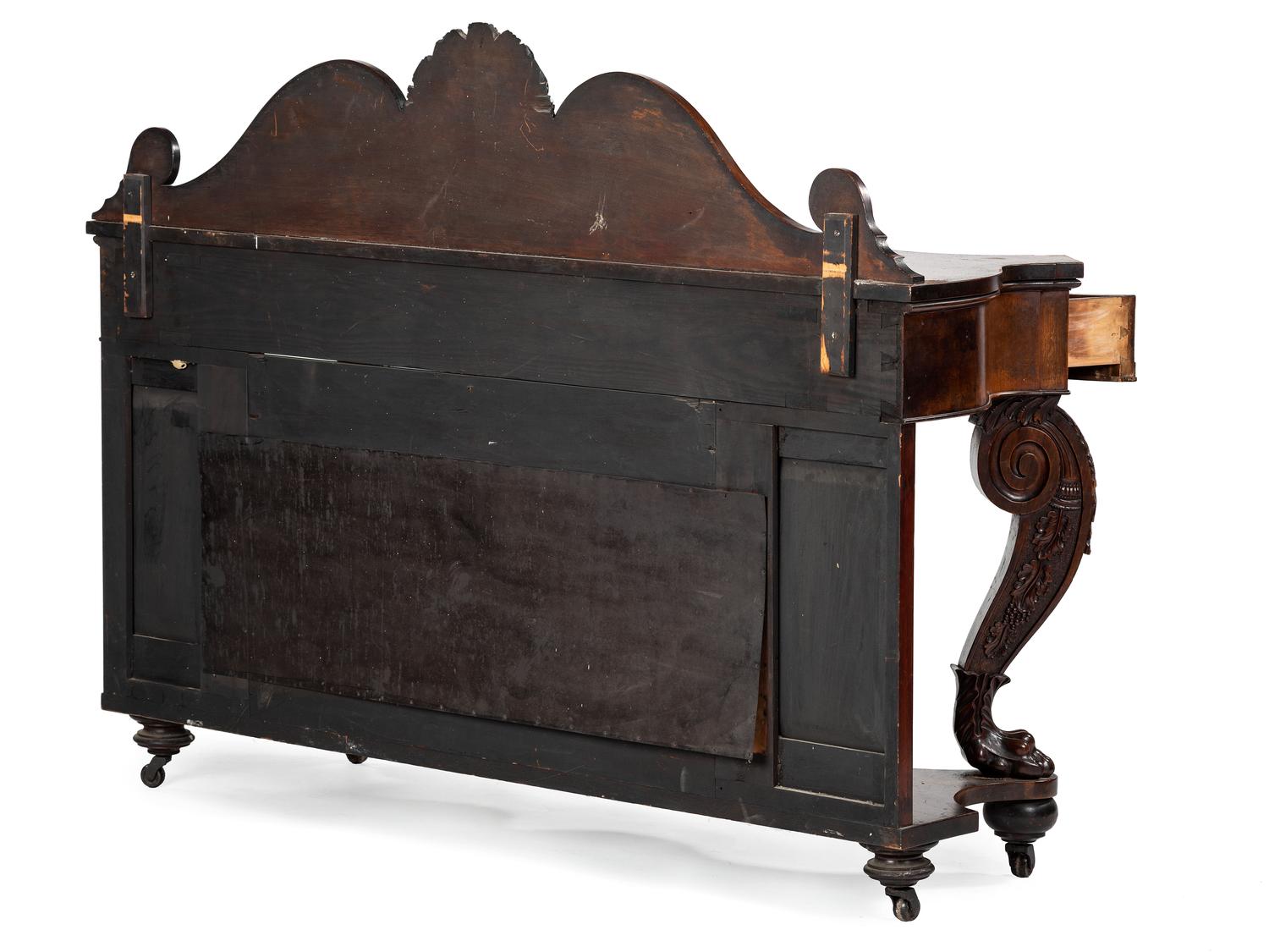 A Renaissance Revival Mirrored Sideboard