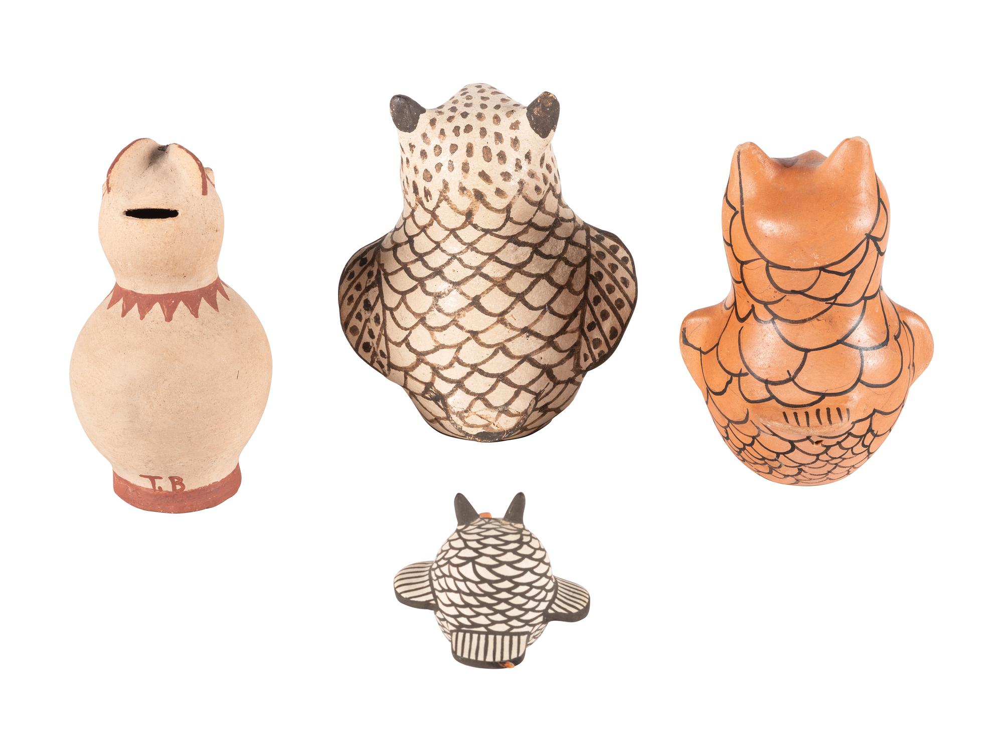 Parliament of Pueblo Pottery Owls